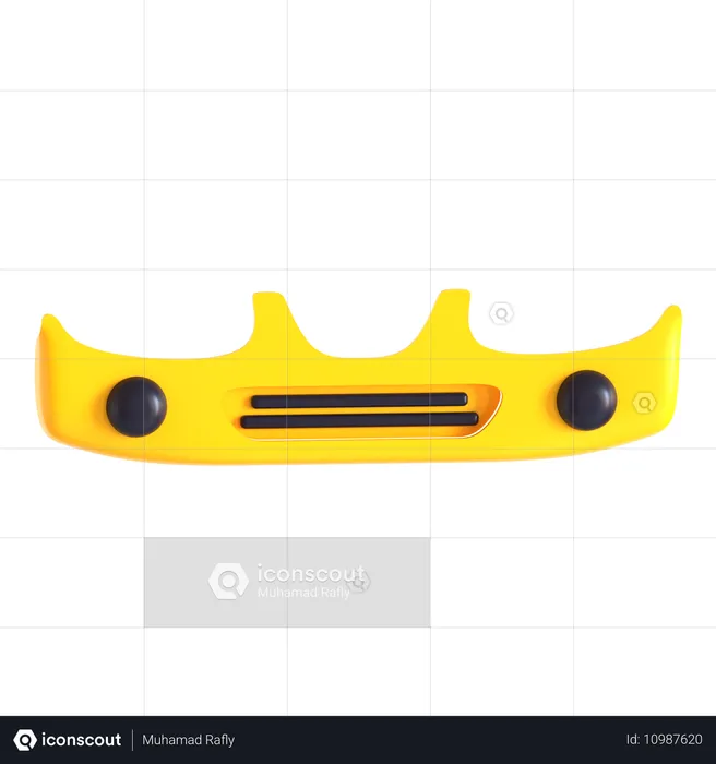 Car Front Bumper  3D Icon