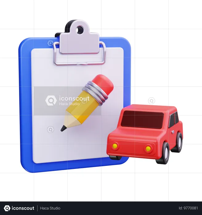 Car Inspection  3D Icon
