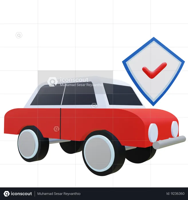 Car Insurance  3D Icon