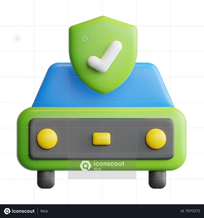 Car Insurance  3D Icon