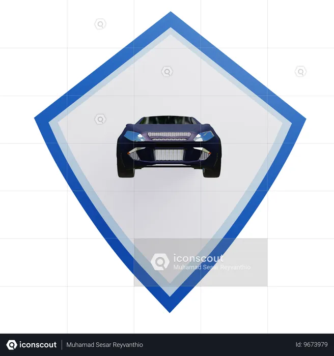 Car insurance  3D Icon