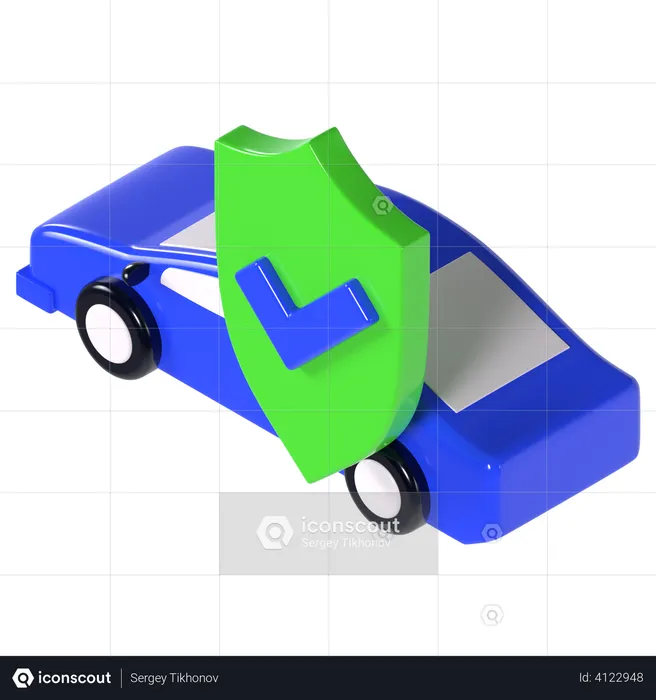 Car insurance  3D Illustration