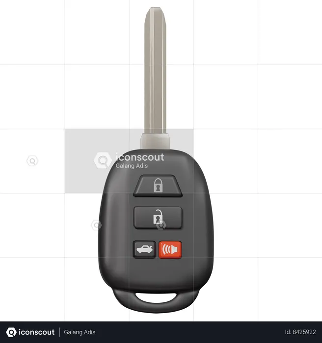 Car Key  3D Icon