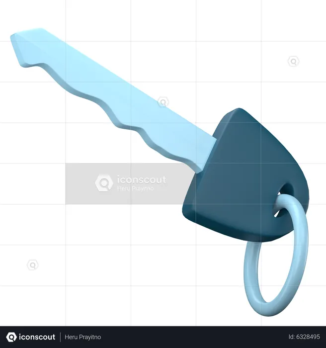 Car Key  3D Icon