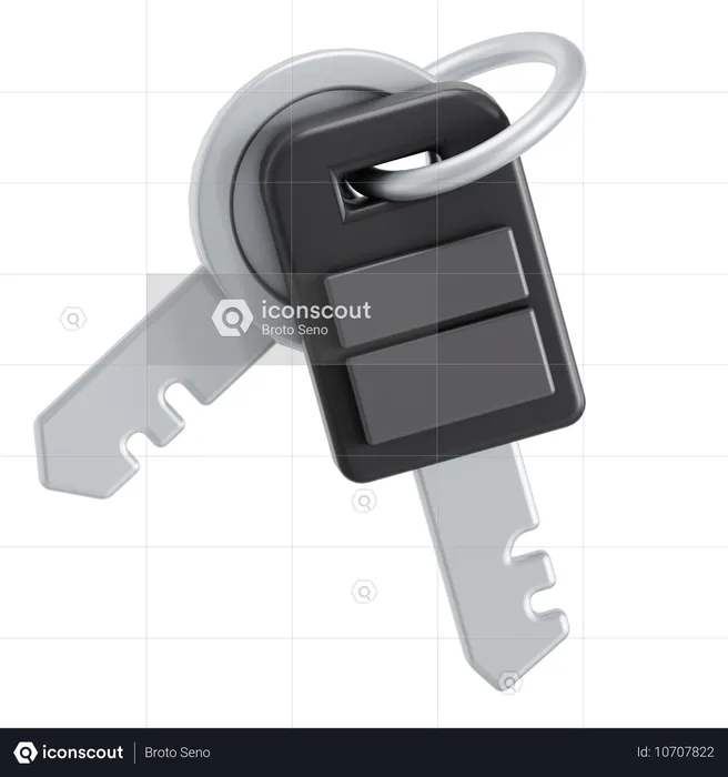 Car key  3D Icon