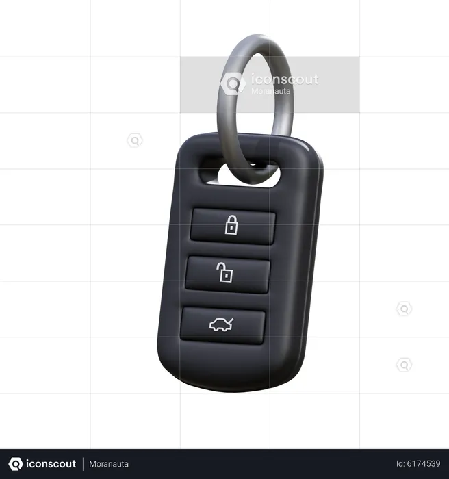 Car Key  3D Icon