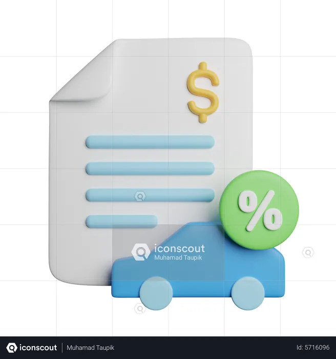Car Loan  3D Icon