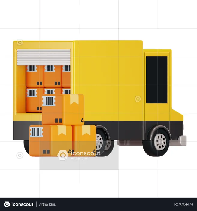 Car Package Arrived  3D Icon