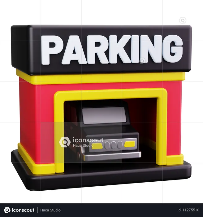 Car Parking  3D Icon