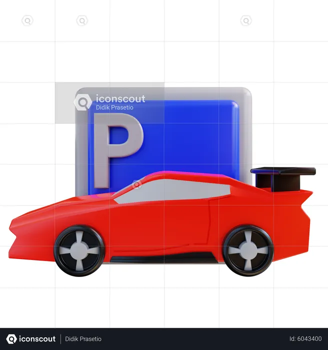 Car Parking  3D Icon