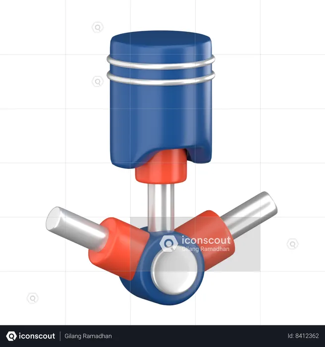 Car Piston  3D Icon