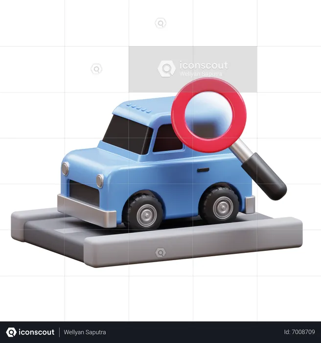 Car Search  3D Icon