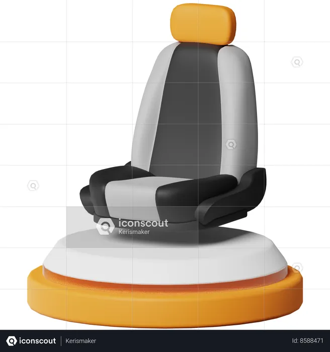 Car Seat  3D Icon
