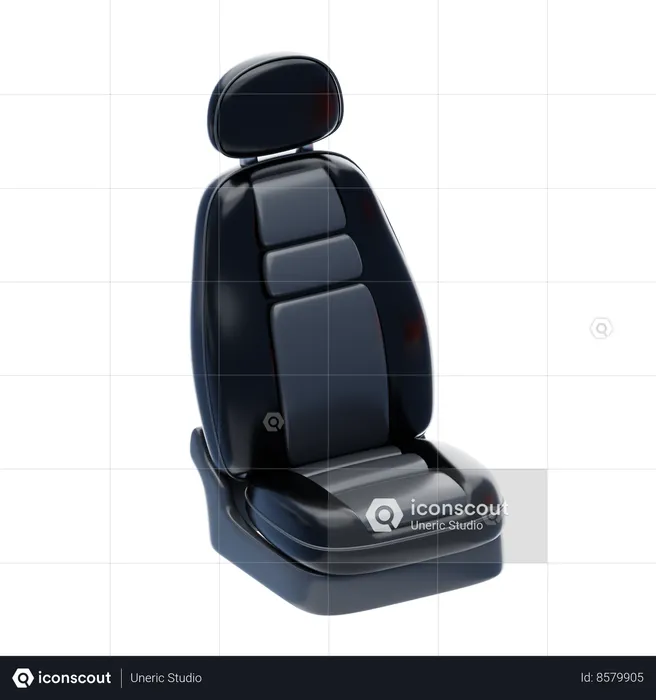 Car Seat  3D Icon