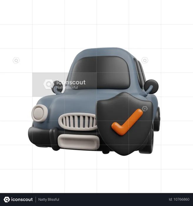 Car Security  3D Icon