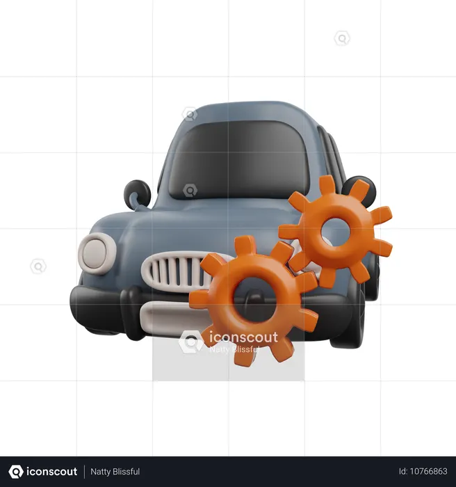 Car Service  3D Icon