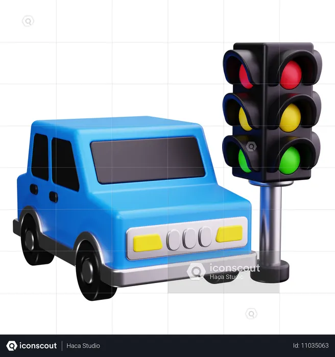 Car Signal  3D Icon