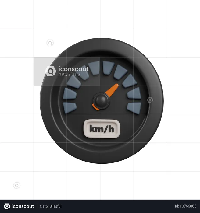 Car Speedometer  3D Icon