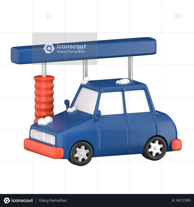 Car Wash  3D Icon