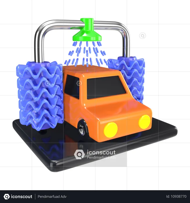 Car Wash  3D Icon