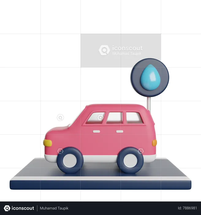 Car Wash  3D Icon