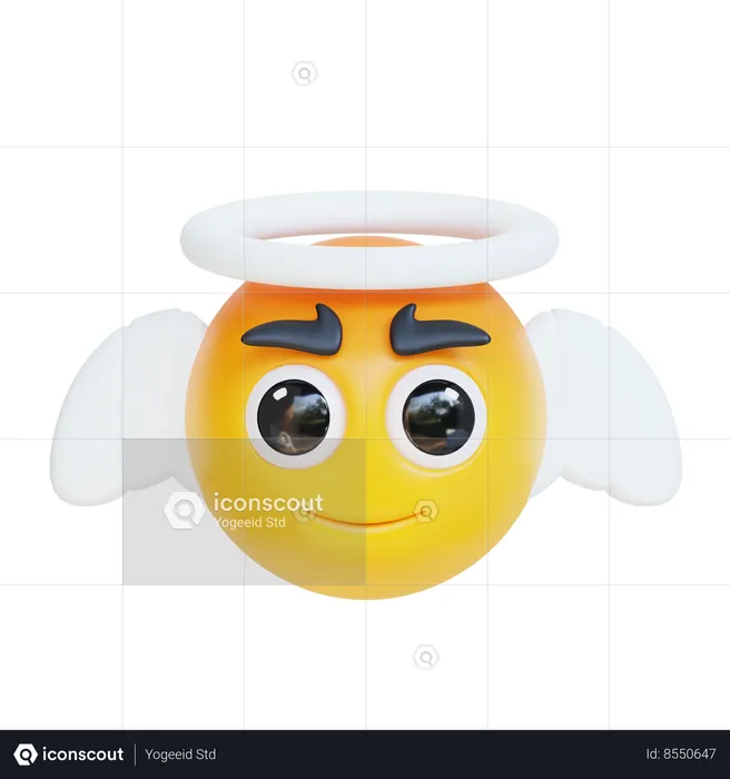 Cara de anjo  3D Icon