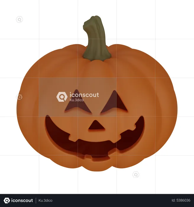 Cara de calabaza  3D Icon