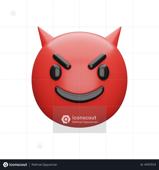 Cara do diabo Emoji 3D Emoji