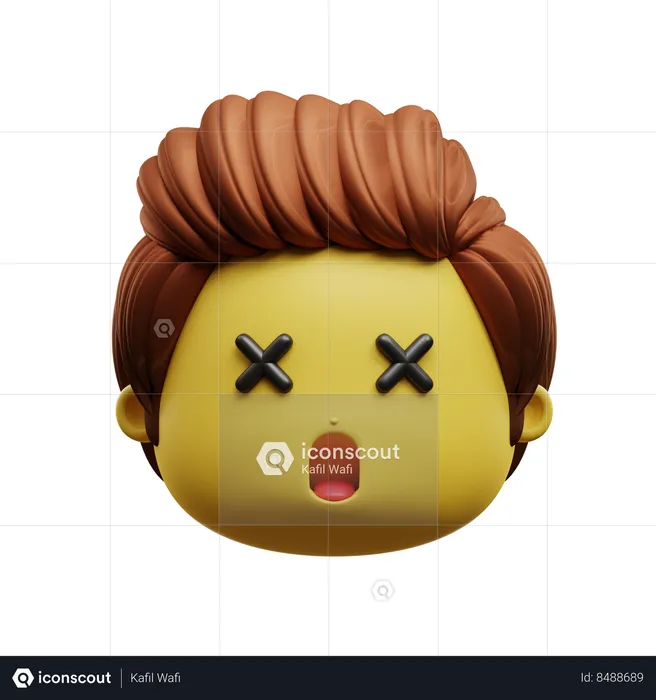 Emoji de rosto surpreso Emoji 3D Icon