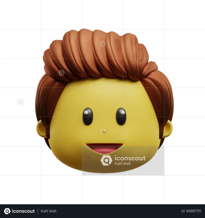 Cara feliz Emoji 3D Icon