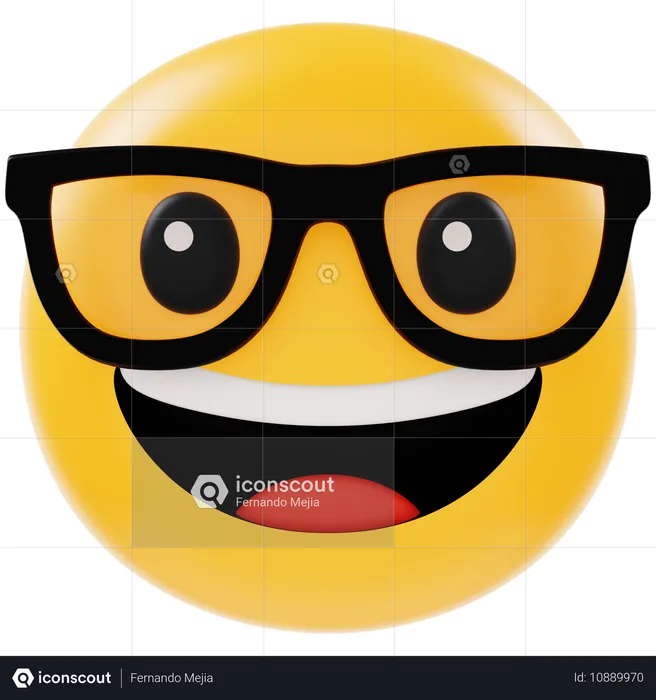 Cara feliz Emoji 3D Icon