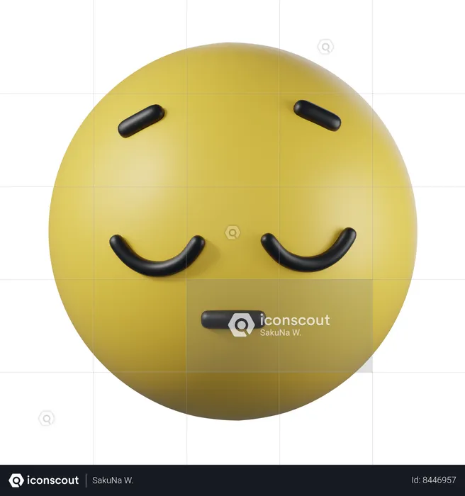 Emoji cara pensativa Emoji 3D Icon