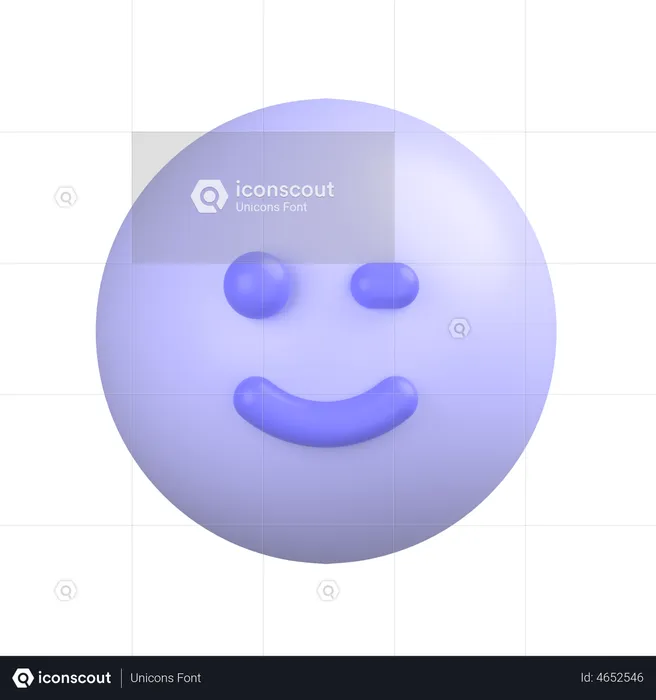 Cara piscando Emoji 3D Icon