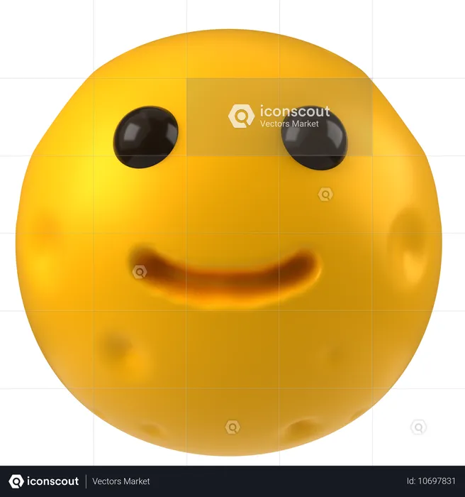 Cara sonriente  3D Icon