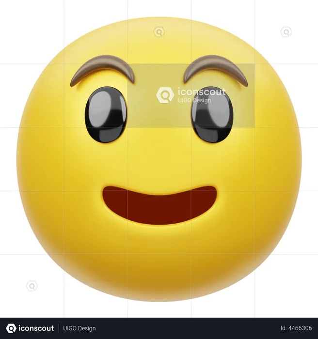 Cara de la sonrisa Emoji 3D Emoji