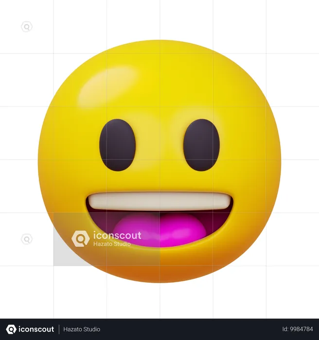 Rosto sorridente Emoji 3D Icon