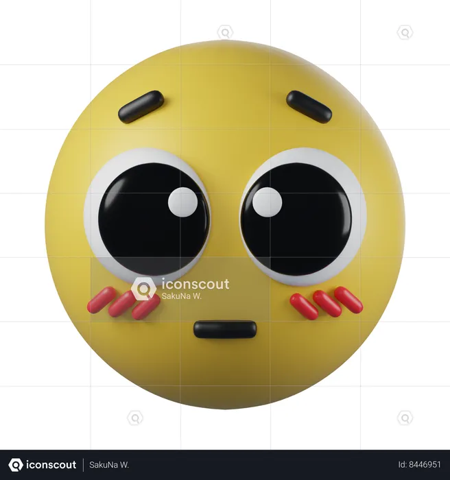 Emoji de cara suplicante Emoji 3D Icon