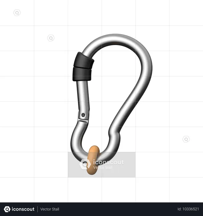 Carabiner  3D Icon