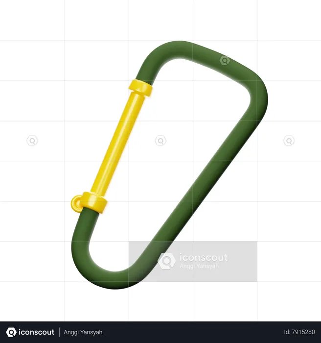 Carabiner  3D Icon