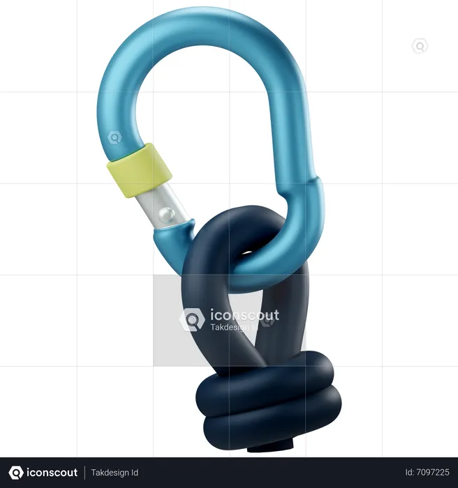 Carabiner  3D Icon