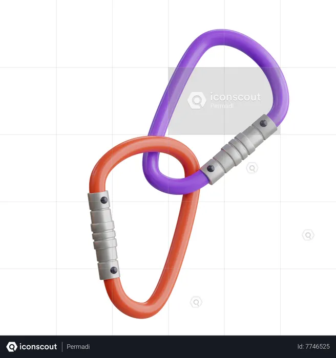 Carabiner Hook  3D Icon