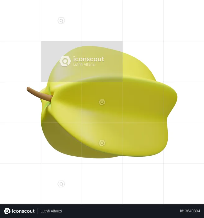 Carambola  3D Illustration