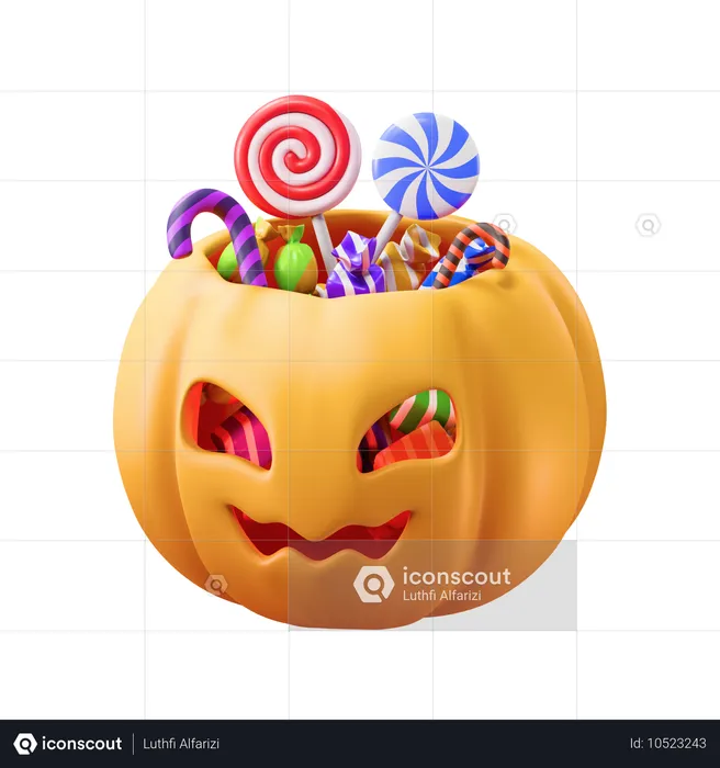 Caramelo de calabaza  3D Icon