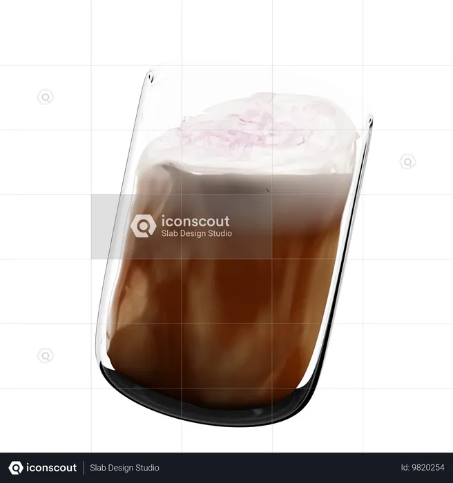 Machiato de caramelo  3D Icon