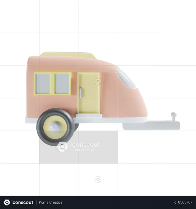 Caravan  3D Icon