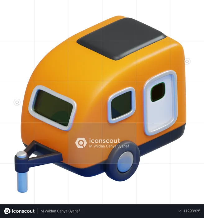 Caravana  3D Icon