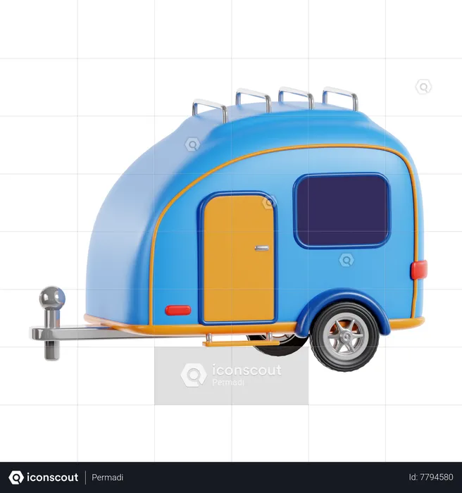 Caravana  3D Icon