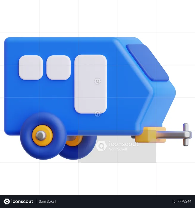 Caravana  3D Icon