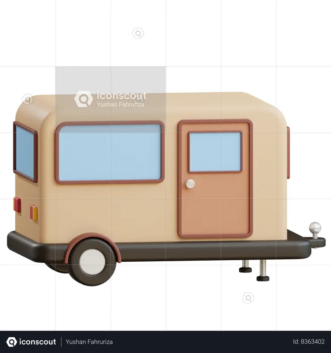 Caravane  3D Icon