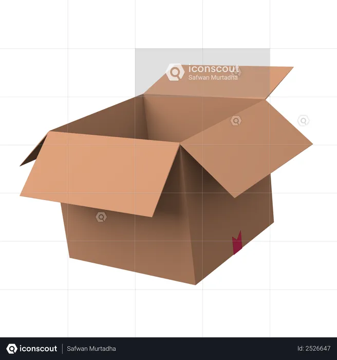 Carboard box  3D Illustration